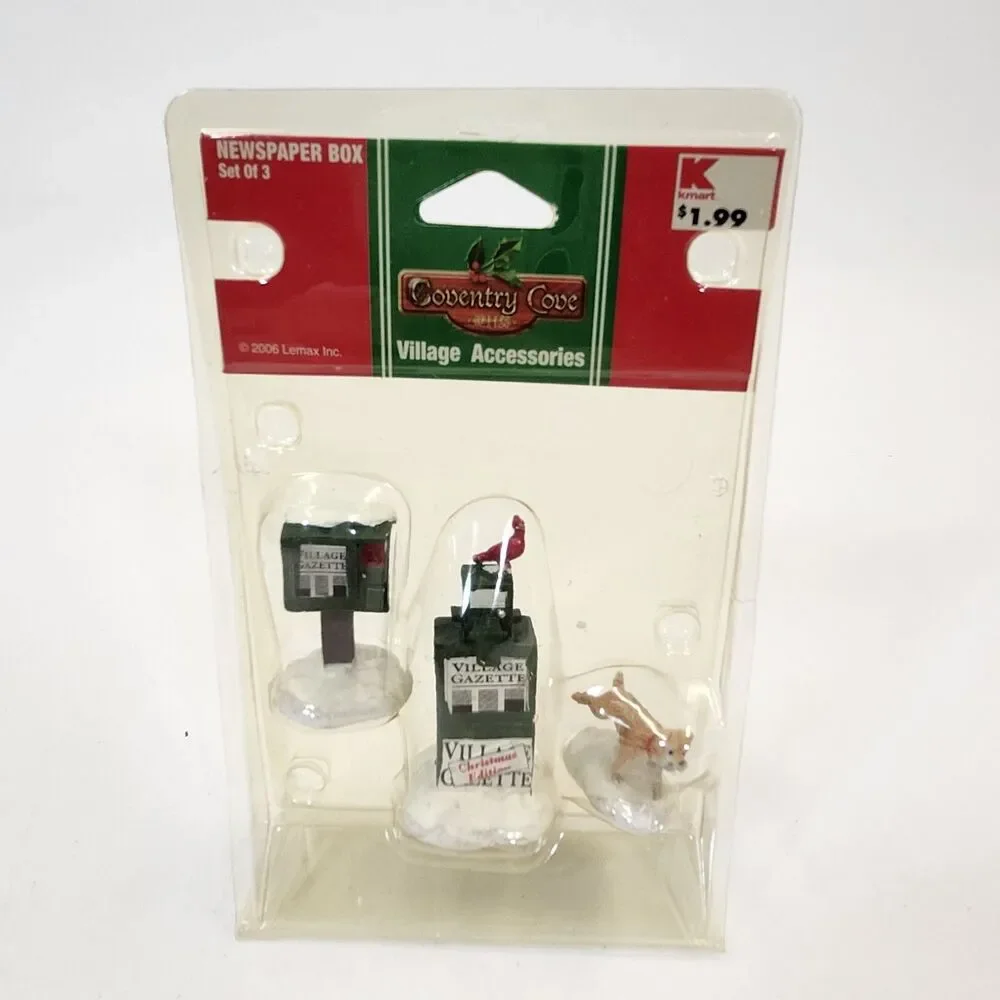 Lemax Christmas Lot of 11 Coventry Cove Christmas Village Accessories Figures